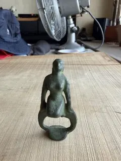 座禅の河童】河童 カッパ 金属製 置物 古物 - メルカリ
