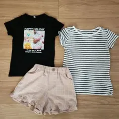 Tシャツ、キュロット セット子供服 半袖 120 130 おまとめ