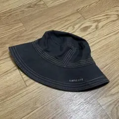 ヴィンテージSIMPLE LIFE バケットハット ダークグレー