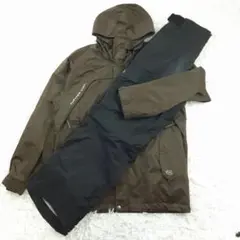 良品◎エスティボ スノボウェア スキージャケット 上下セット カーキ 枯草色