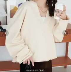 DISCOAT 裏毛 Vネックプルオーバー