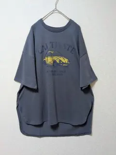myke ミーカ ヴィンテージ風 レトロ プリント オーバーサイズ Tシャツ