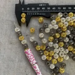 新入荷！！ロンデルビーズ　網デザイン　カスタムボールペン