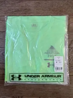 UNDER ARMOUR マラソンTシャツ MD ネオンイエロー