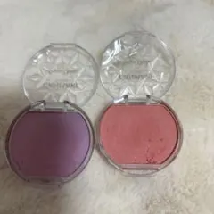 クリームチークセット パープル・ピンク　キャンメイク