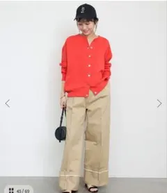 ダブルフェイス カーディガン