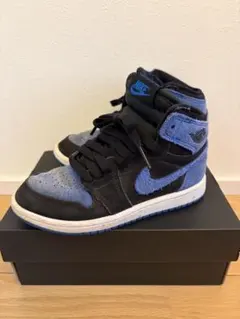 NIKE ナイキ　ジョーダン1　ハイカット　スニーカー　18cm 黒青