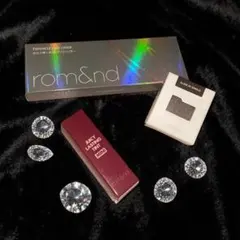rom&nd セット　【ラメペンライナー・リップティント・アイシャドゥ・ジップ】