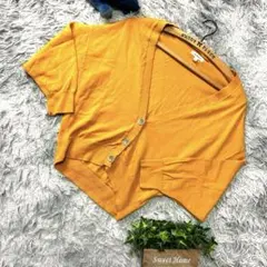 良品 Vert Dense カーディガン M イエロー ウール ニットのサムネイル