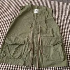 1度着用？niko and... オリーブ ベスト　サイズFREE 最終お値下げ