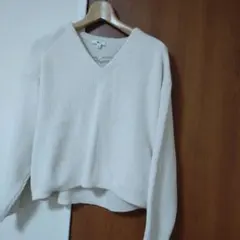 UNIQLO C Vネックリブ編みセーター 11サイズ