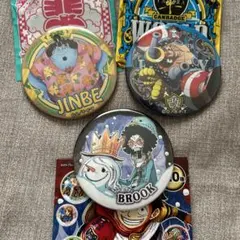 ONE PIECE 缶バッジ　麦わらの一味