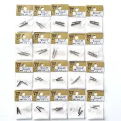 新品 未開封 貴和製作所 メタルパーツ バー カン付 ロジウム まとめ売り