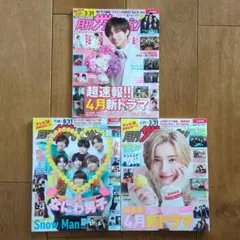 月刊ザテレビジョン　３冊セット