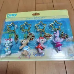 ダッフィーとフレンズ ビーチスタイル キーホルダー 4個セット