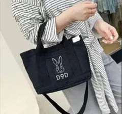 本日のみ【新品】DODウサギロゴ 2wayトートバッグ　ブラック