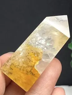 天然石　デンドリッククォーツ　ゴールデンヒーラー　ミニポイント　虹入り⭐️1708