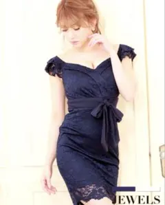 【新品】ジュエルズ　オフショル　キャバドレス