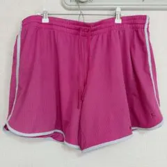 ダンスキン XXL メッシュ ショートパンツ 無地 ピンク 裾ラウンドのサムネイル