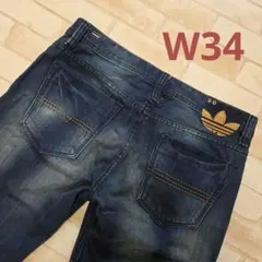 希少 DIESEL × adidas コラボ VIKER-AD W34 デニムのサムネイル
