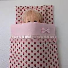 メルちゃんままごとお布団セットいちごピンクフリル