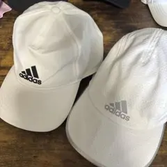 adidas ランニングキャップ ホワイト2個セット