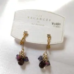dos VACANCES ドロップ型イヤリング No.f780