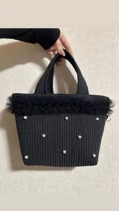 shi様♡ふわふわブーケチュールヌビバッグ 大人気☆ふわふわブーケチュールヌビバッグ - メルカリ