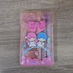 ★昭和レトロ★キキララ★リトルツインスターズ★シャープペン鍵付き交換ノート下敷き ☆昭和レトロ☆キキララ☆リトルツインスターズ☆シャープペン鍵