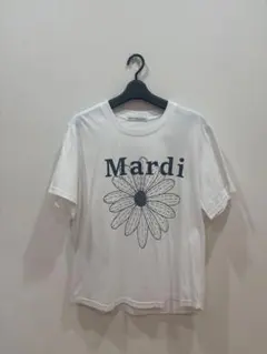 Mardi Mercredi Tシャツ ホワイト フラワーのサムネイル