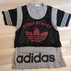 adidas Tシャツ M-Ｌサイズ　ヴィンテージ　日本製　アディダス