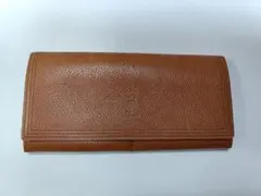 YSL イヴ・サンローラン 長財布 ブラウン レザー