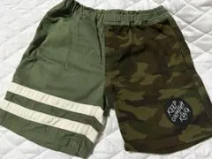 highking ハイキング バイカラー 迷彩 ラインハーフパンツ 130