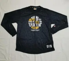 THREE POINT バスケットボールシャツ 長袖 紺