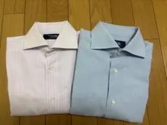 鎌倉シャツ　38-82 2点セット　ストライプ長袖ワイシャツ