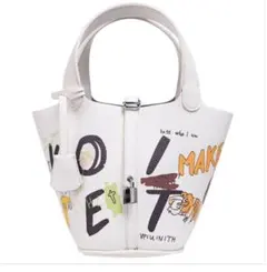 レディース　トートバッグ　ショルダーバック　ホワイト