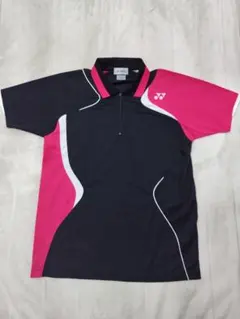YONEX バドミントンゲームシャツ M 黒/ピンク