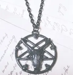 悪魔崇拝 Baphometネックレス Gothic 稀少Black