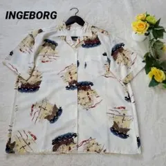 Halogene】vintage フランス製 花柄 シアーシャツ 半袖 XL - メルカリ