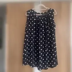 クレイサス✨水玉模様✨ノースリーブ✨チュニック✨涼しげ✨素敵です✨のサムネイル