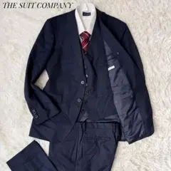 3ピース⭐︎THE SUIT COMPANY セットアップスーツ ネイビー L相当