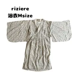 riziere 花柄 Mサイズ 浴衣　子供浴衣　浴衣ドレス　ワンピース浴衣
