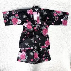 美品】7歳女の子 七五三 黒花柄 着物長襦袢セット 子ども着物 - メルカリ