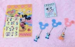 【✨即購入大歓迎✨】ミッキー&ミニー下敷き&シール&メモ帳&ミッキー袋止めセット