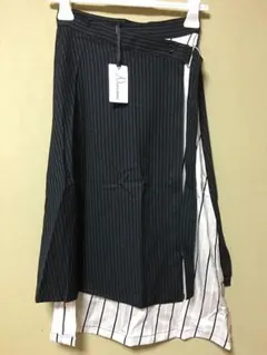 新品★ナルシス ストライプ ラップスカート Sのサムネイル