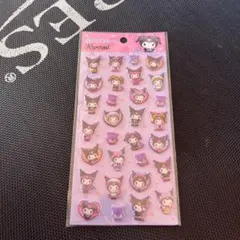 ぷくっとシール Kuromi サンリオ Sanrio クロミ シール ma