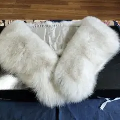 SAGA FURS 　 ショール 　成人式　振り袖　ファー　白