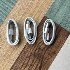 ホワイト Lightningケーブル 3本セット
