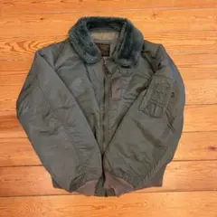 【希少USA製】ALPHA B-15D フライトジャケット M セージグリーン