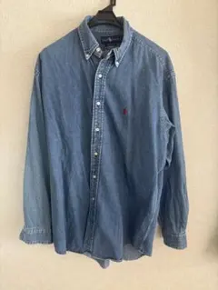90s　Ralph Lauren　デニムボタンダウンシャツBLAKE ポニー刺繡